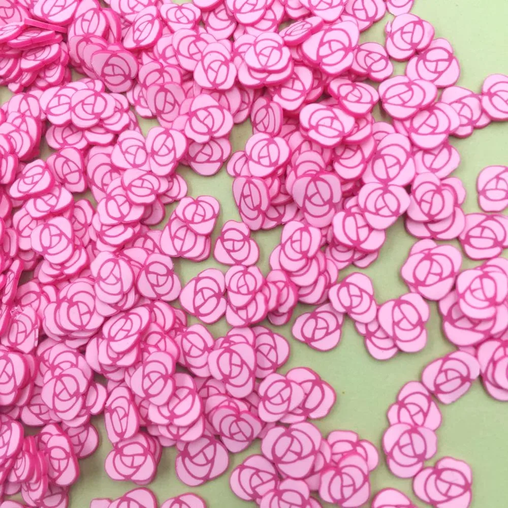 50 г Роза из полимерной глины с цветочным узором Ярко-глина посыпка для ремесел