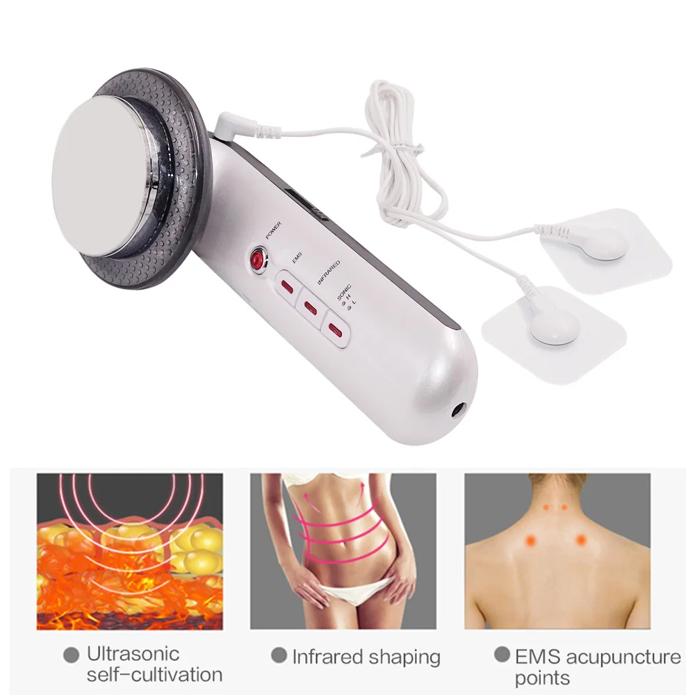 Beste 3 In 1 Ultrasone Cavitatie Schoonheid Machine Met Anti Cellulite Crème Ems Infrarood Ultrasound Body Afslanken Massager Fat Brander
