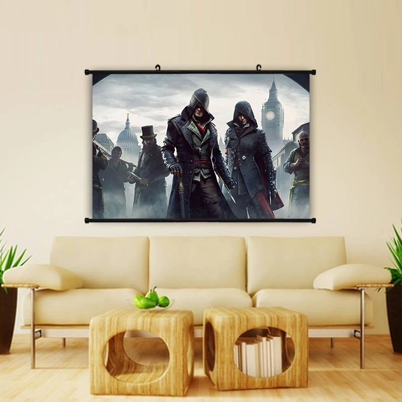 Assassins Creed Звёздные войны мой герой Academy прокрутки живопись аниме настенные