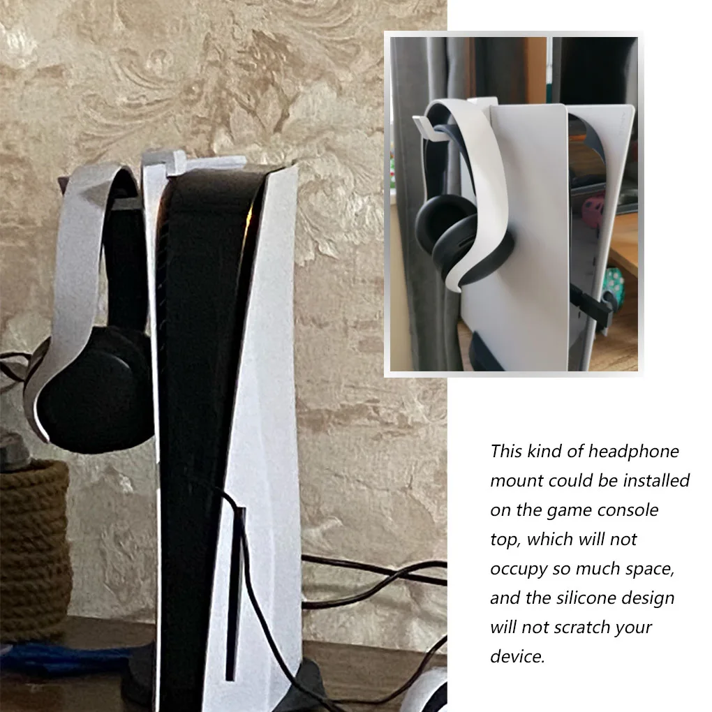 

For PS5 Earphone Hook Holder For PS5 Game Console Hanging Bracket Headset Storage Rack Earphone Accessories
