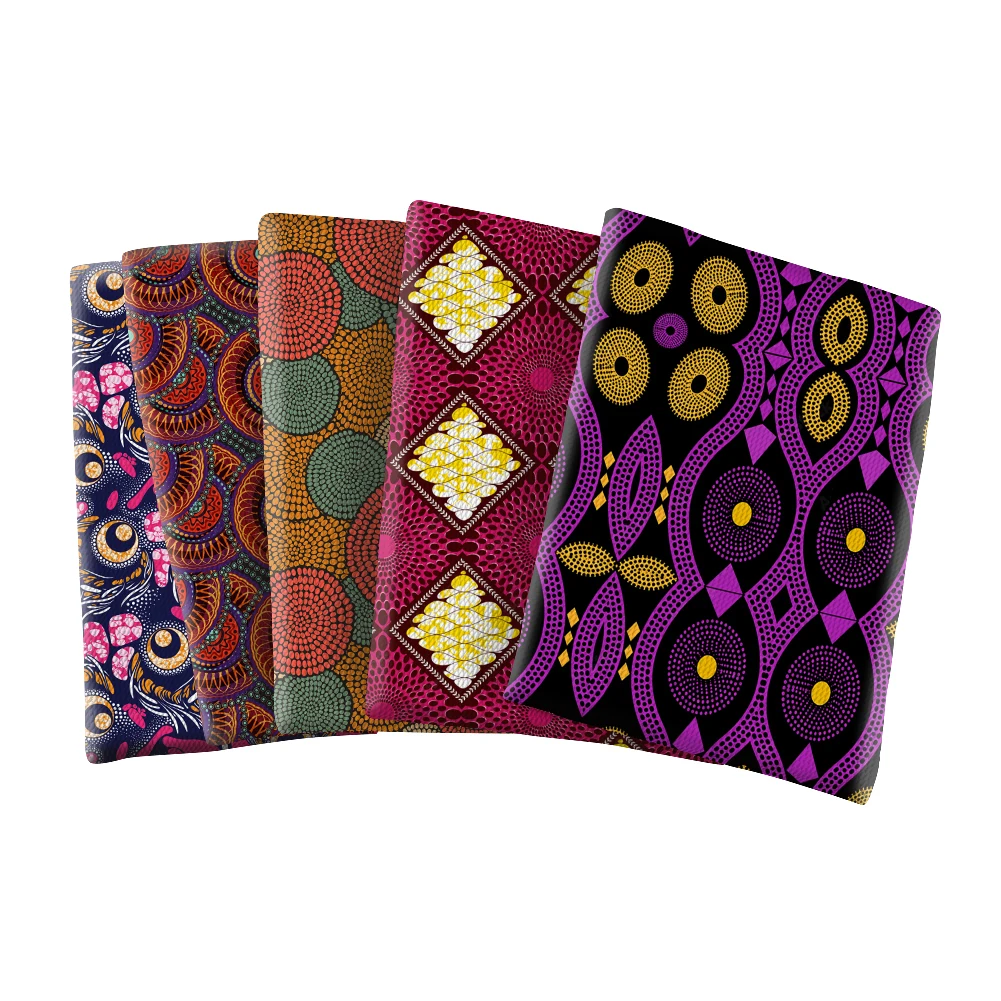 Африканская ткань Binta с цветочным принтом текстурированная пуля Ливерпуль 4