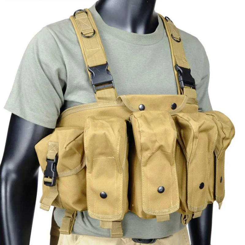 Tactical AK Chest Rig Vest Airsoft 47 Molle Magazine Pouch Army Military Equipment Outdoor Hunting CS Wargame Paintball Vests | Спорт и