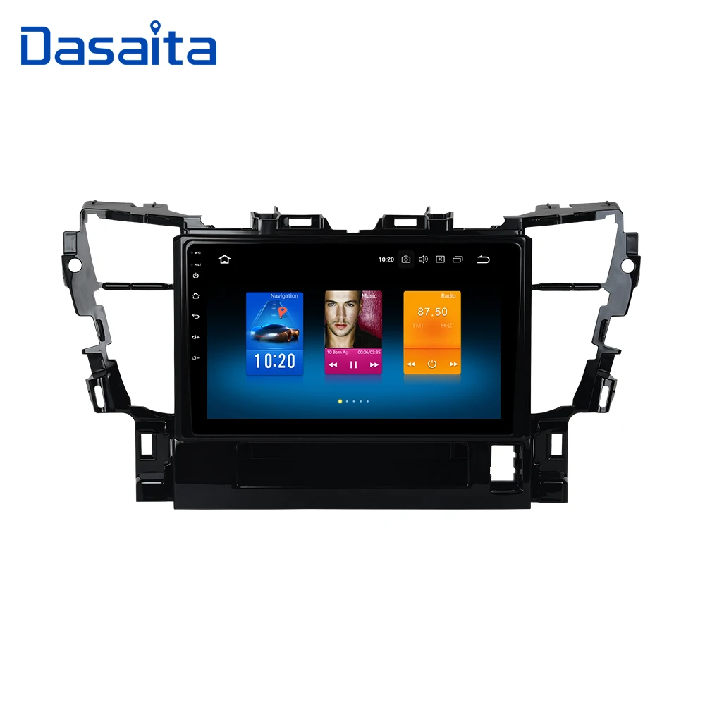 Dasaita автомобильный стерео-навигатор сенсорный экран 10 2 дюйма Android 0 для Toyota Alphard 2015