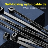 100pcsbag black white 3x100mm 3x150mm 3x200mm self locking nylon wire cable zip ties cable ties self locking wire tie
