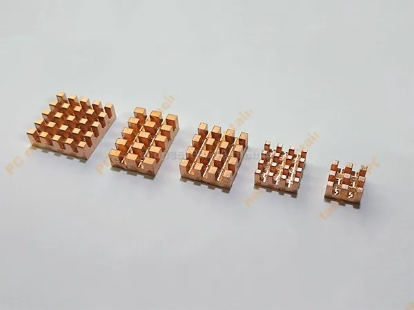 

5pcs/set Metal Copper Heatsink Kit Cooler Heat Sink With Thermal Adhesive Radiator Pad For Raspberry Pi 4B 4 Model B Cooling