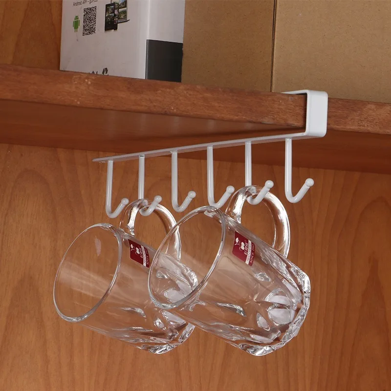 Многофункциональная Вешалка крючок для шкафа держатель кружки полка крючки
