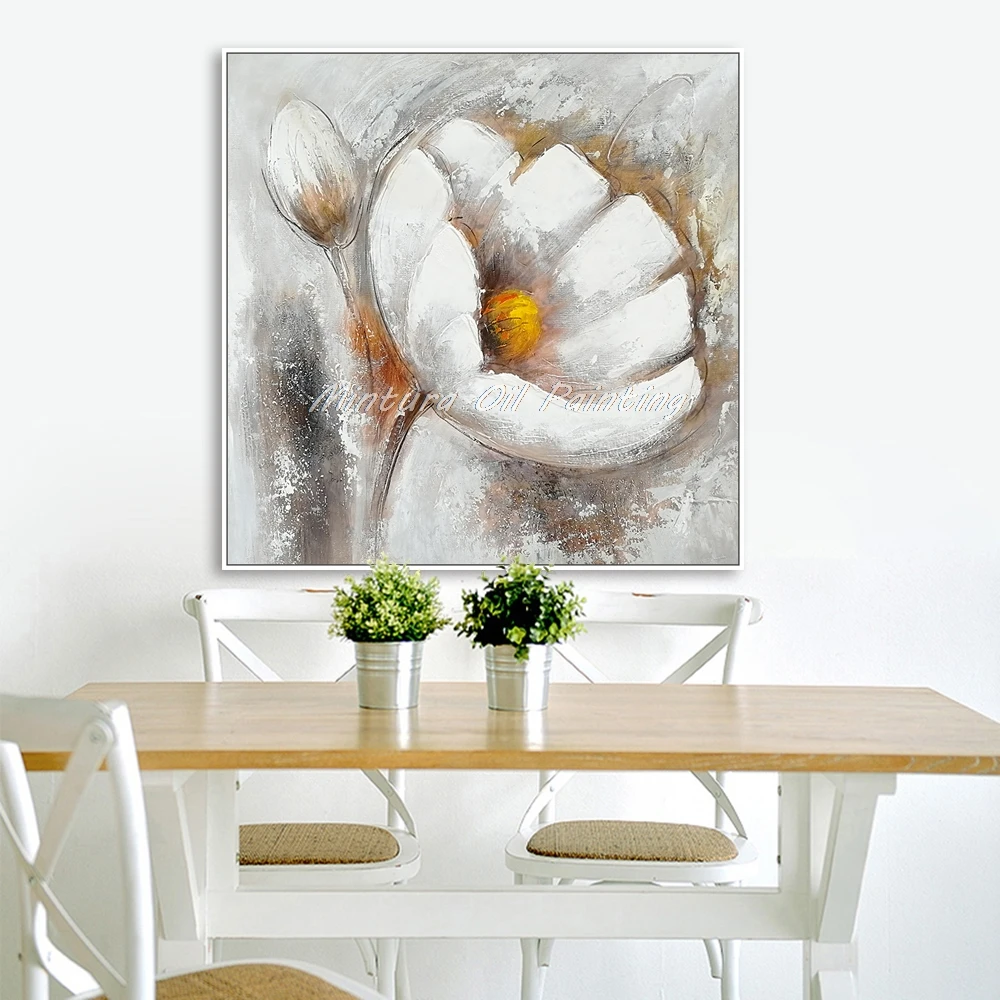 Хэмд нарисованная Толстая текстурированная картина маслом на холсте