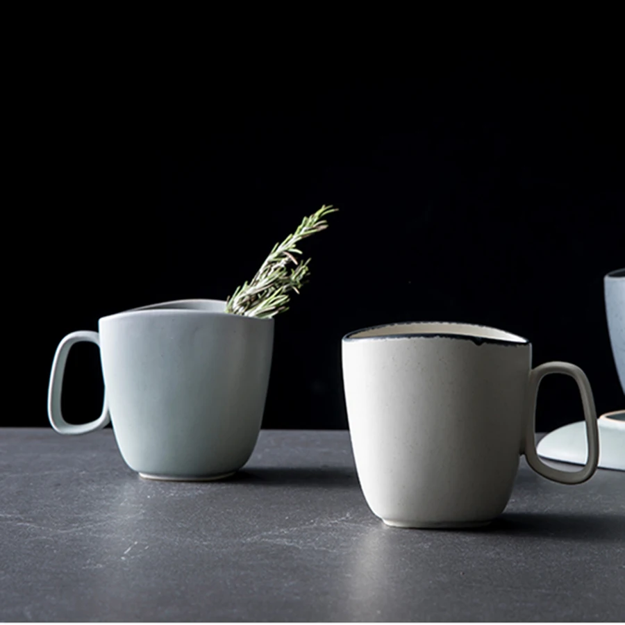 Большие керамические чашки кружка для кофе чашка чая фарфора эмалированные