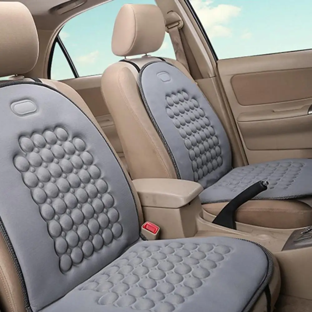Серый Кожаные чехлы для сидений автомобиля для сиденья alhambra altea ibiza 6l 6j leon mk2 mk3 toledo ateca arona обогреватель автокресла - Название цвета: Серый