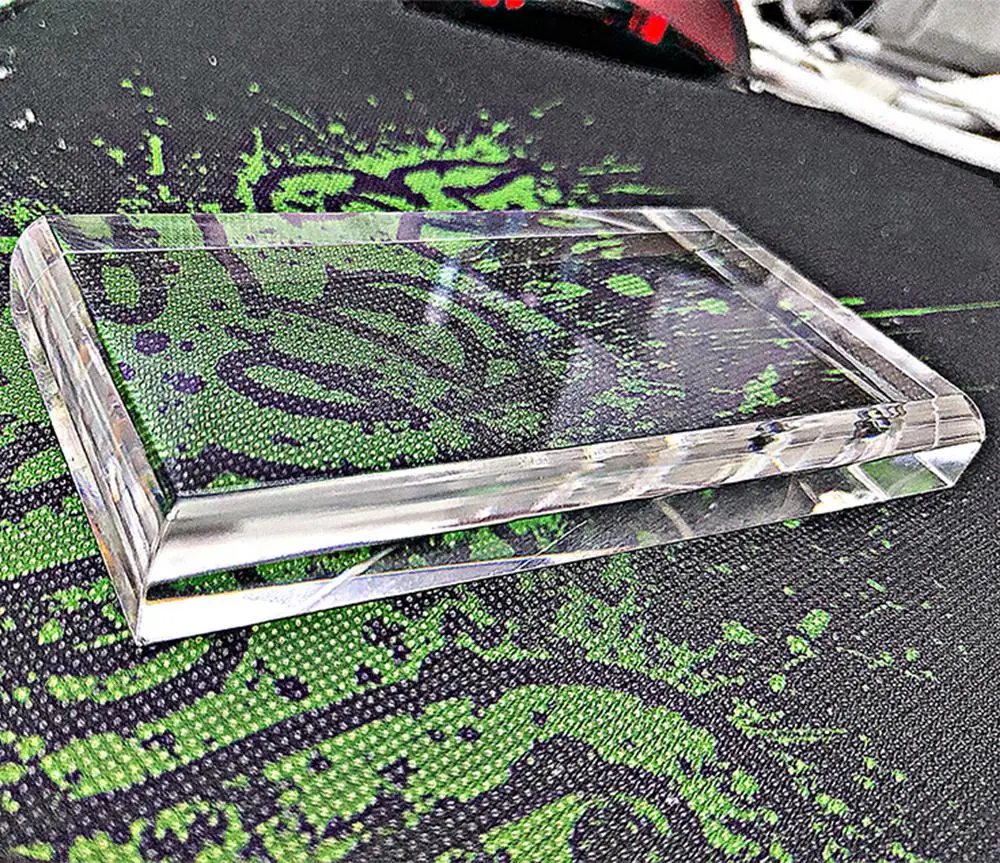 Прозрачная акриловая Удобная клавиатура для снижения давления на запястье лоток