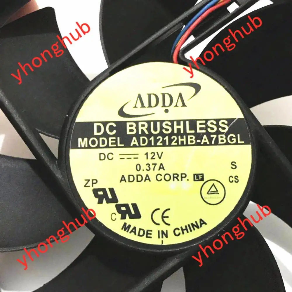 Охлаждающий вентилятор для сервера ADDA AD1212HB A7BGL S DC 12 В 0.37A 120x120x25 мм|square fan|server