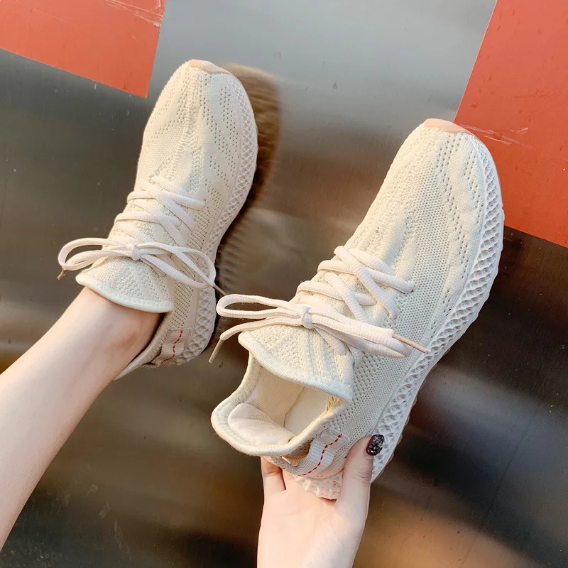 

Women Sneakers 2020 autumn Tenis low cut Casual colorful sock Shoes Women Mesh Breathable comfortable Women running shoes 3hc3