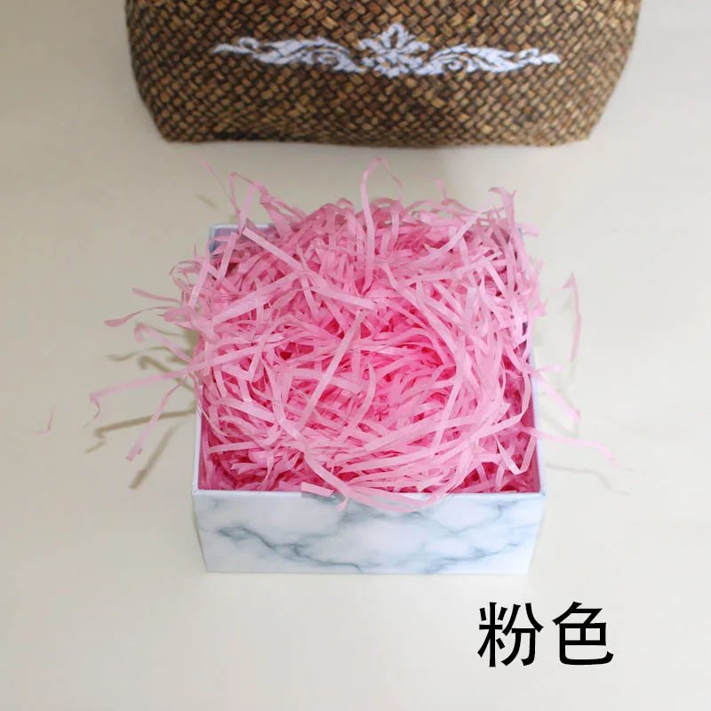 Pink Поделки Бумажная рафия измельченные Crinkle бумага конфетти подарки/коробка наполнения материал День рождения/Свадебная вечеринка украшения красочные конфетти - Цвет: Pink