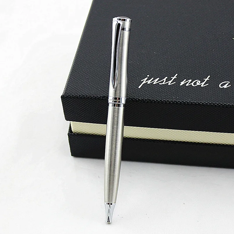 Luxury creative rotating metal ballpoint pen 1pc/batch, learning office stationery school gift pen&luxury hotel business pen - Цвет: Q