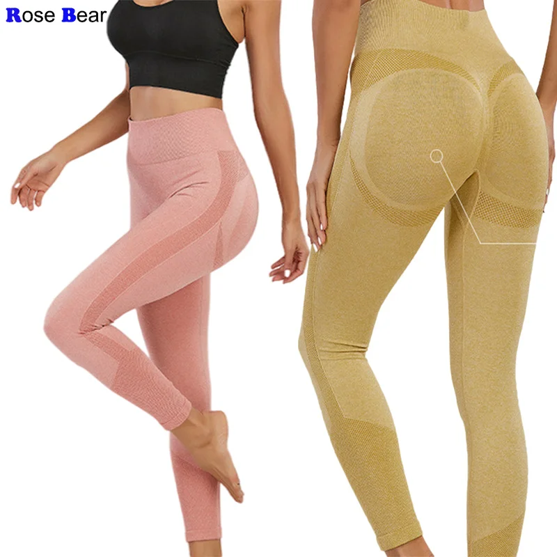 Women Sports Fitness Clothes Scrunch Butt Leggings Gym High Waist Yoga Pants Booty Workout Tights Vital Seamless Leggings