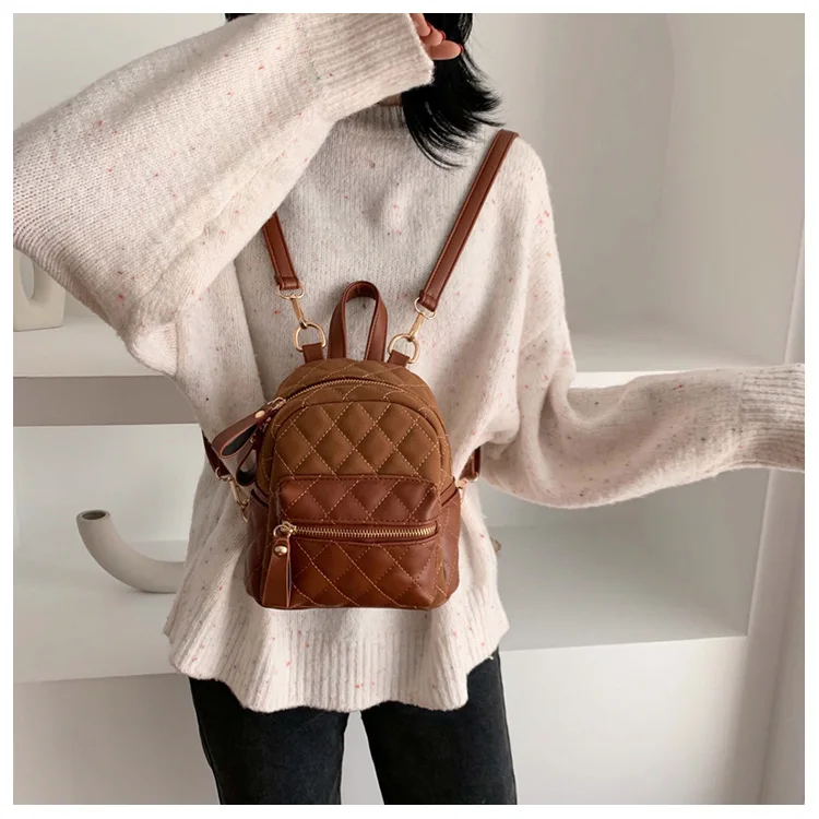 Новый Дизайнерский Модный женский рюкзак мини мягкий на ощупь