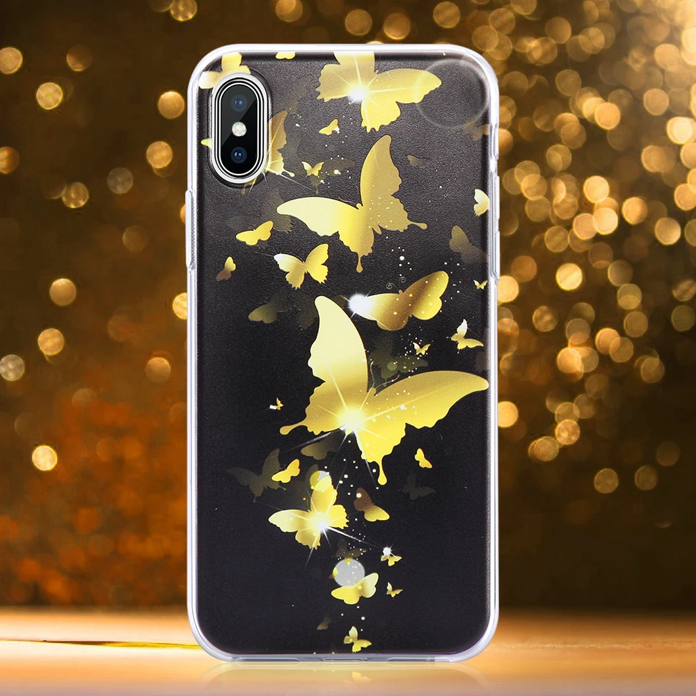 KISSCASE разноцветный окрашенный Телефон чехол для iPhone 7 X XR XS MAX мягкие чехлы из ТПУ 8 6
