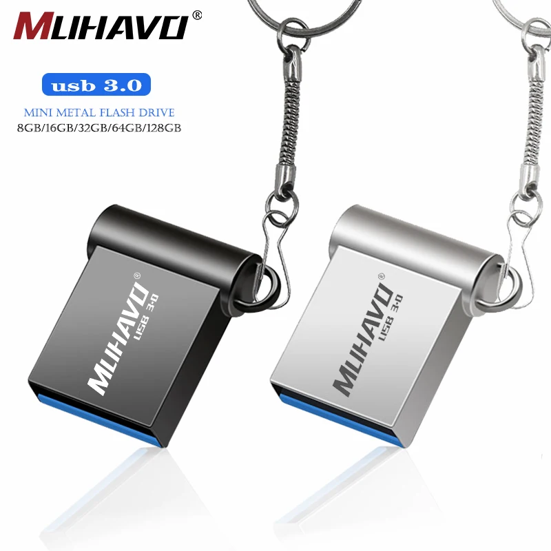 Супер мини usb флеш накопитель 3 0 128 ГБ 64 32 16 8 металлическая Водонепроницаемая