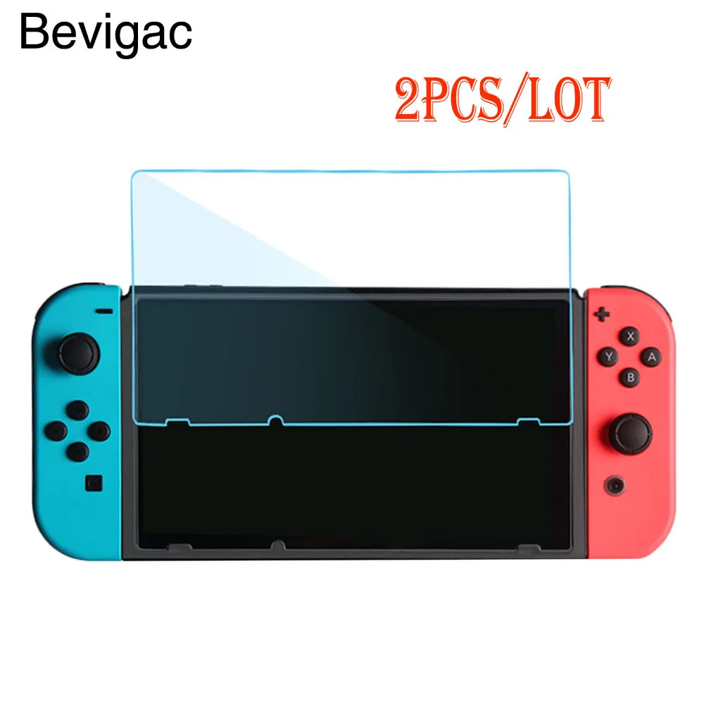 Защитное стекло Bevigac закаленное высокой четкости для Nintendo Switch 2 шт.|Защита экрана|