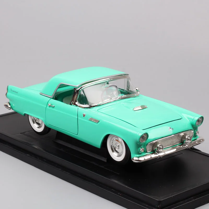 Классические большие 1/18 Форд Thunderbird 1955 Хардтоп T-Bird Литые и игрушечные автомобили