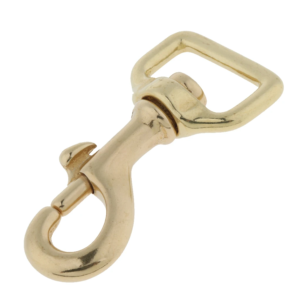 Латунный прочный вращающийся Вертлюг брелок для ключей карабин Quickdraw
