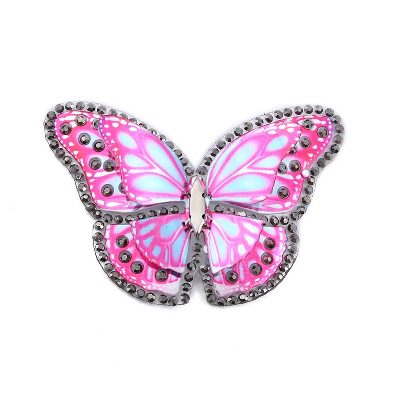 3D хрустальные стразы в виде бабочек s патчи для утюга одежды горячей фиксации
