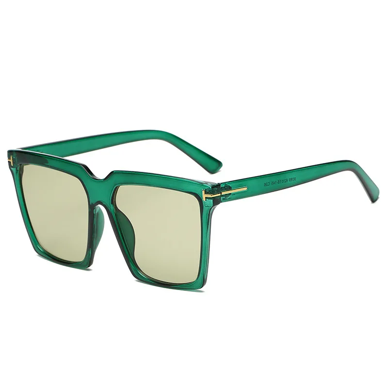 

2021 Luxury Unisex Ocean Lens Big Frame Sunglases Women Retro Sun Glasses Eyewear Anti-Blue Light UV400 Outdoor Oculos De Sol