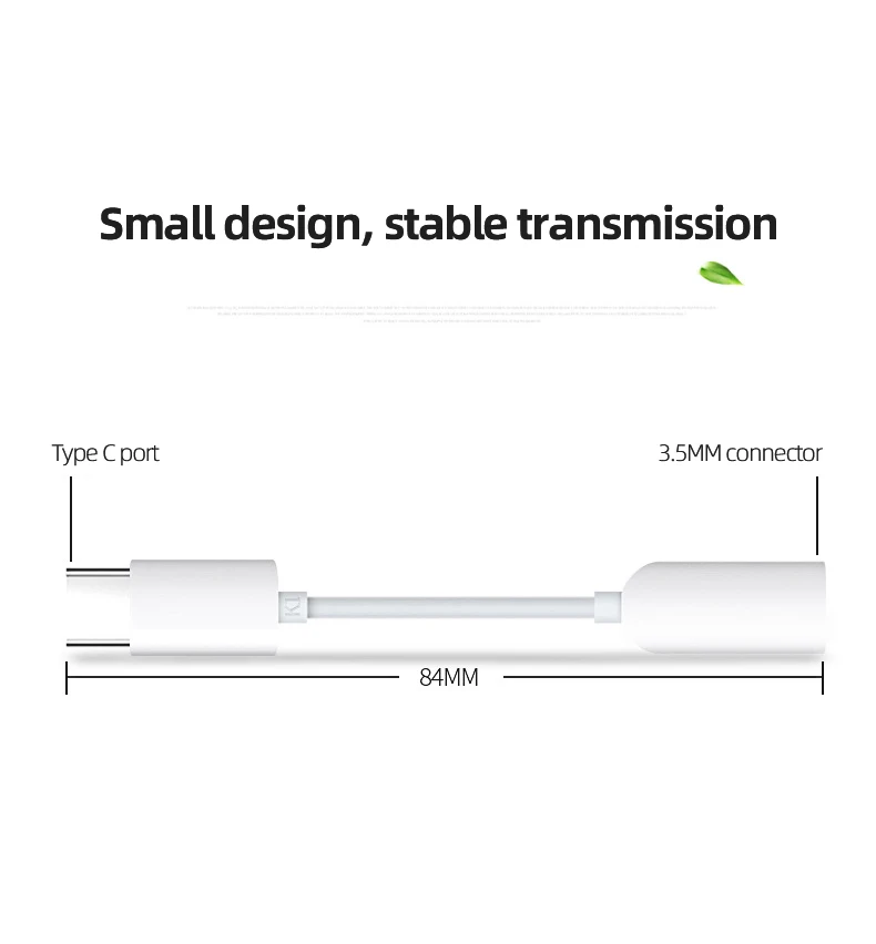 Оригинальный аудиокабель Xiaomi с разъемом Usb Type-C на 3 5 мм Aux адаптер для наушников Mi