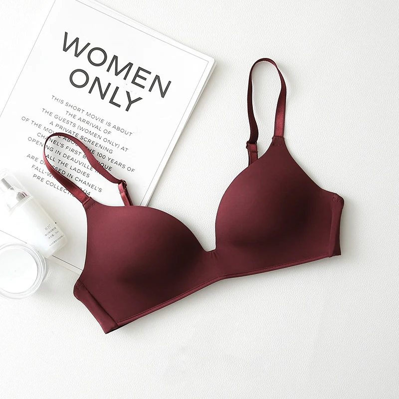 

Fashion Underwear Women's No Steel Ring Bra Seamless Thin Sexy Underwear Women's Sports Bra Thin Bra
