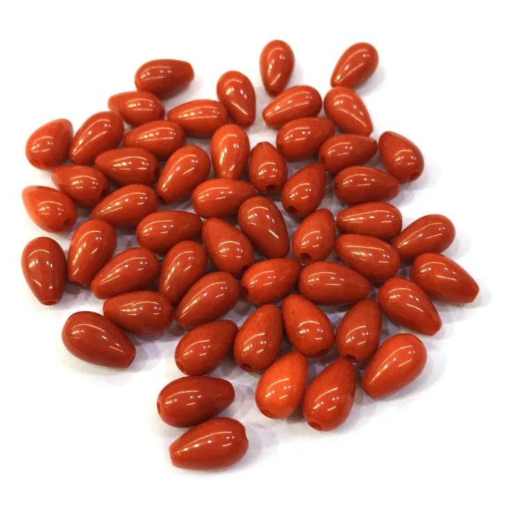 

Бусины в форме капли воды для изготовления ювелирных изделий «сделай сам», бусины россыпью из натурального коралла для серег-гвоздиков, оже...