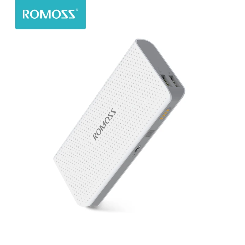 Внешний аккумулятор ROMOSS Sense 4 10400 мАч светодиодный 2 1 А два выхода USB портативное