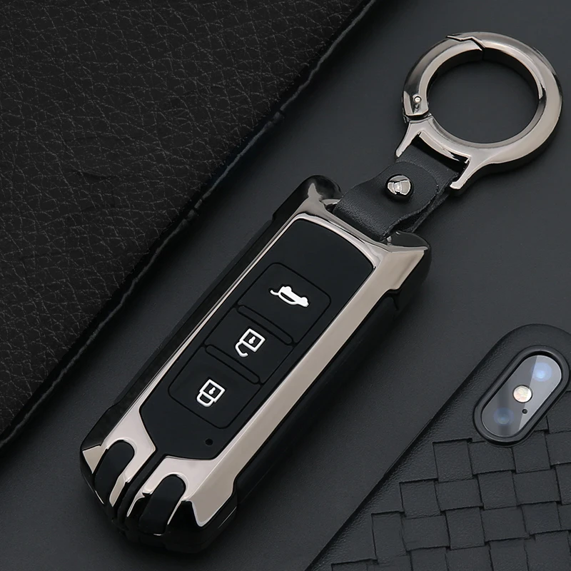 

Zinc alloy+Silicone Car Key Cover Case For Baojun 530 730 560 310 310W 510 E100 E200 2014-2017 2018 2019 2020 2021 Accessories
