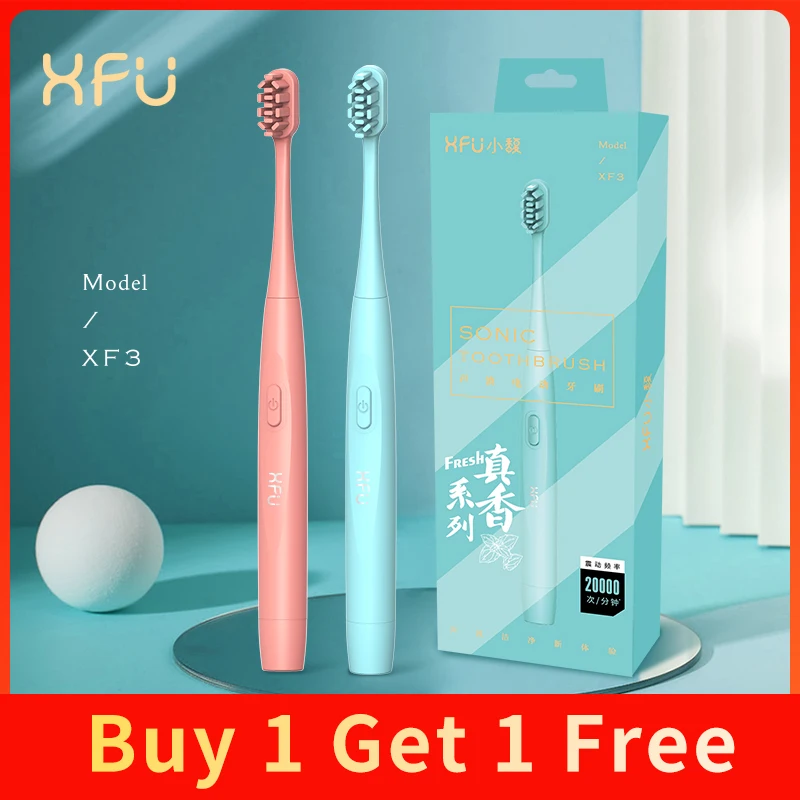  Электрическая зубная щетка XFU557 звуковая ультра звуковая батарея Автоматическая умная зубная щетка с ароматом фруктов чистка зубов Во…