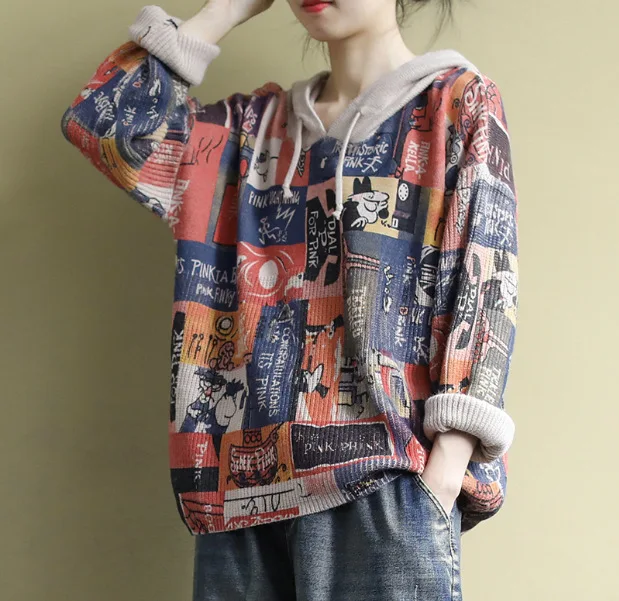 Женский свитер осенне-зимние свободные пуловеры больших размеров новинка 2019