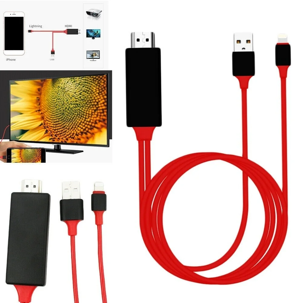 Кабель адаптер Lightning/HDMI USB 8 Pin HDMI HDTV AV 1080P для зарядки|Устройство анти-сон в машину| |