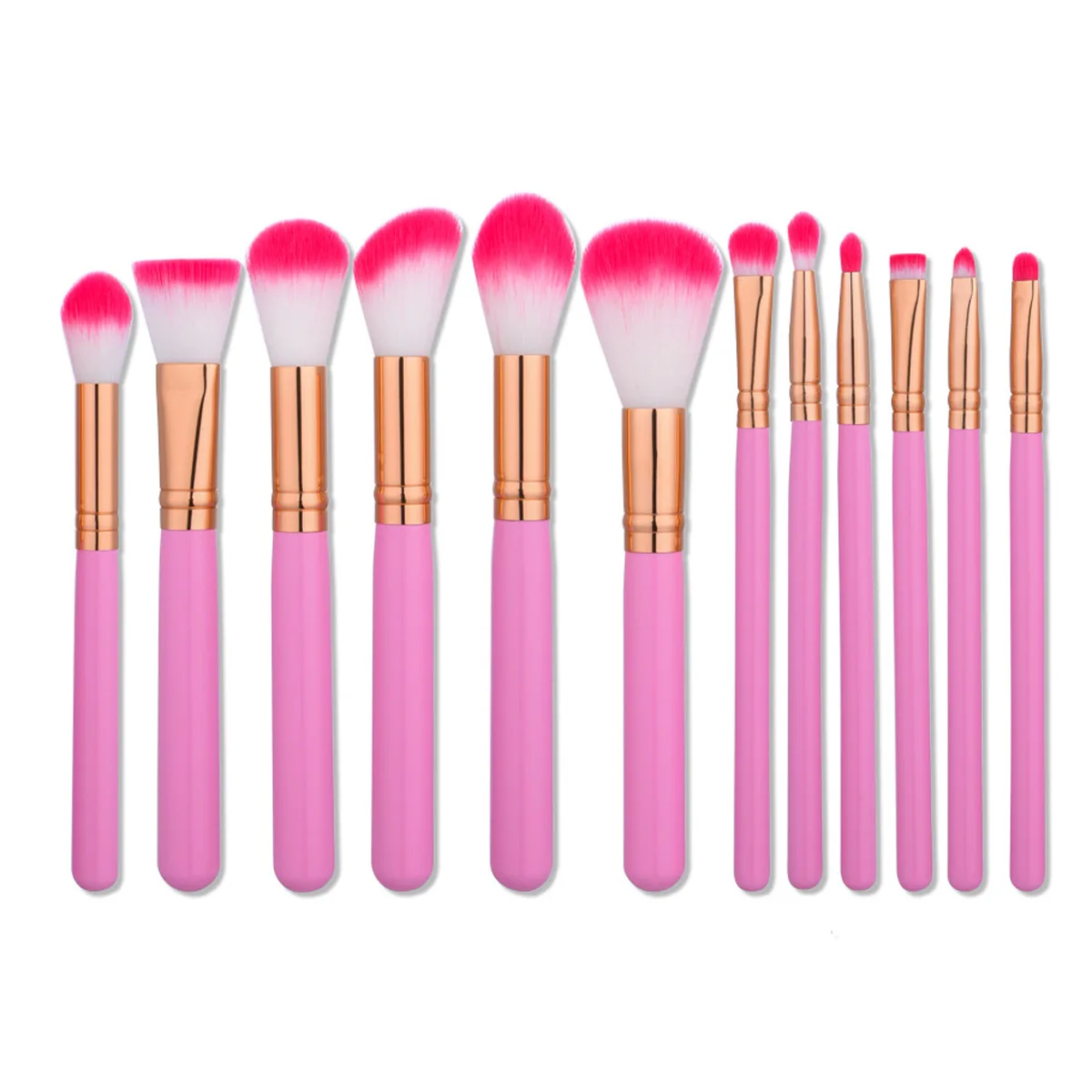 Набор кистей для макияжа набор из 12 основы пудры бровей косметический инструмент