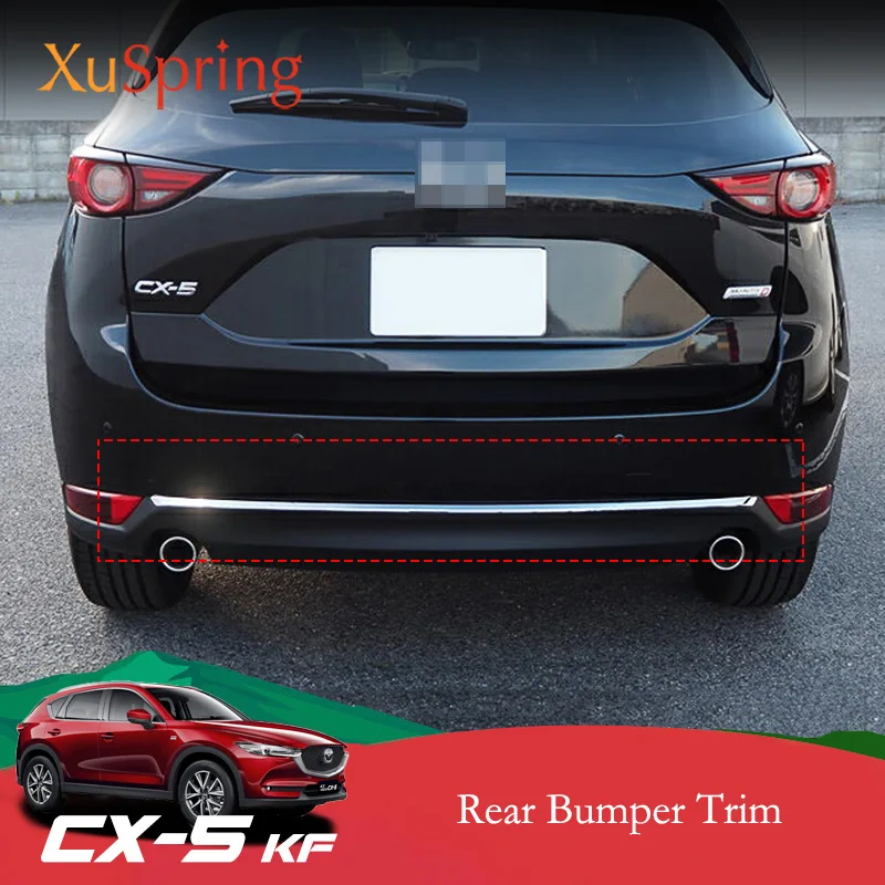 Для Mazda CX 5 CX5 2017 2018 2019 2020 KF автомобиля задняя дверь Нижняя хромированной отделкой