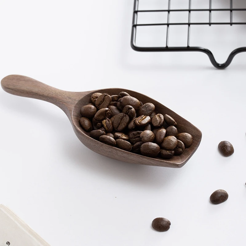 Черный орех кофе в зернах Лопата для риса чая лопатка еды совок муки|Кофейные
