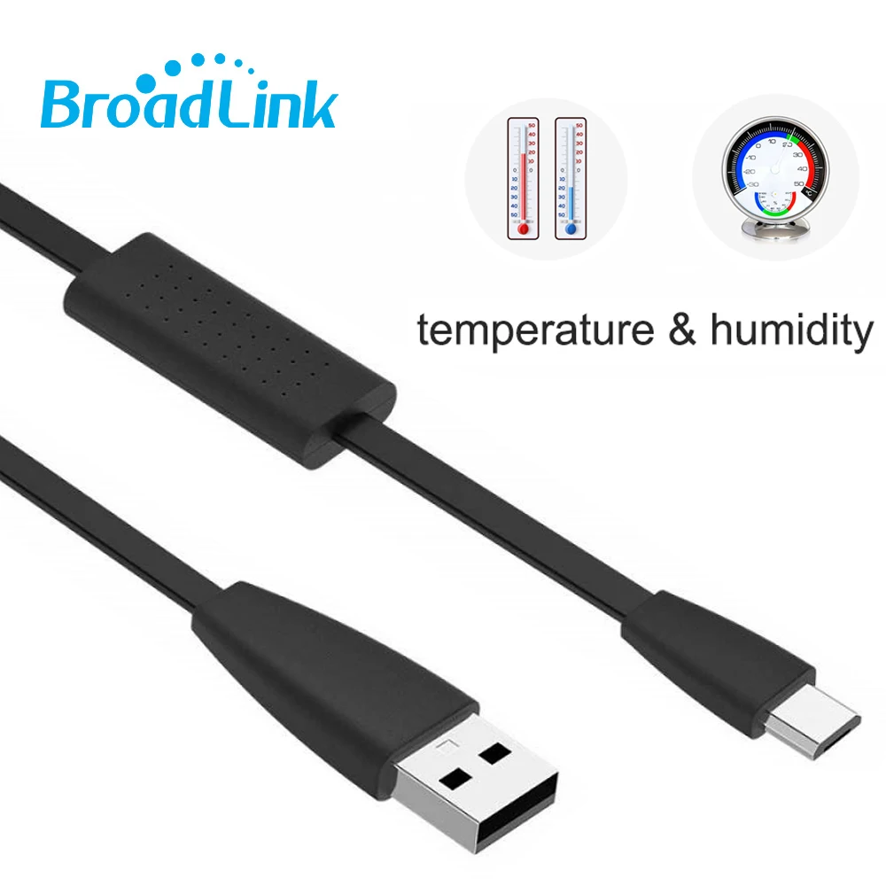Новейший детектор температуры и влажности Broadlink HTS2 с USB-портом работает RM4 mini Pro Smart