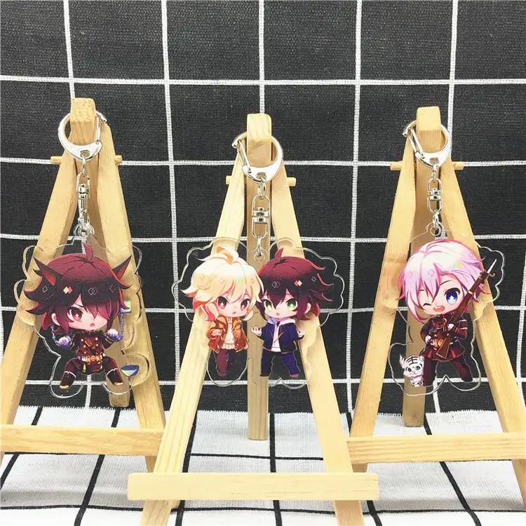 Брелок для ключей акриловый сераф конца Милый Забавный брелок женщин детей