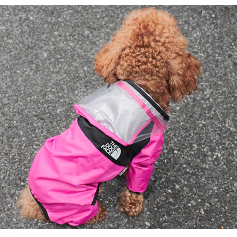 Pet Waterproof Dogs Rain Jacket Water Resistant Clothes Dogs Fashion Patterns Coat For Rainy Day