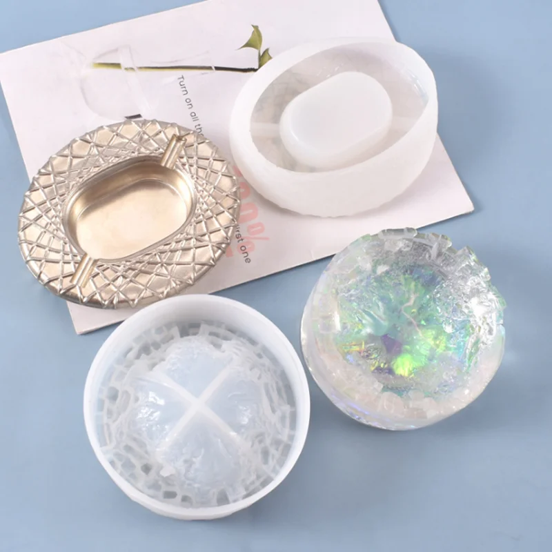 

Transparent Silicone Mould Dried Flower Resin Decorative Craft DIY Snow mountain peak ashtray Mold epoxy resin molds for jewelry