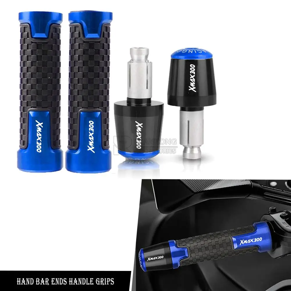 

For Yamaha XMAX 400 XMAX400 allyeaRs CNC Aluminum Motorcycle 7/8" 22MM Handlebar Hand Grips Handle Bar End Cap Handle Grips Part