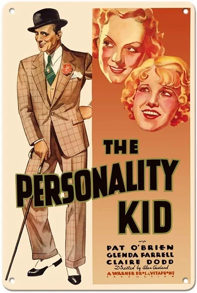 

The Personality Kid Retro tin sign nostalgic ornament metal poster garage art deco bar cafe shop