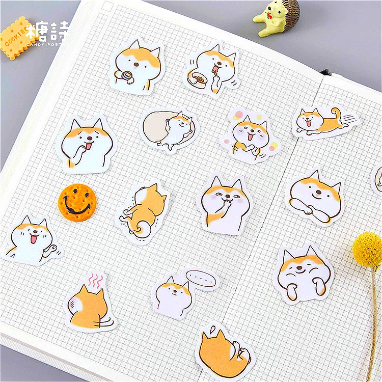 Горячая Распродажа Kawaii Косплей Shiba трафарет наслоения Трафареты Стикеры