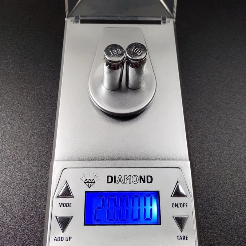 Портативные цифровые весы для ювелирных изделий с высоким ЖК-дисплеем 50/20/10/0 001 г |