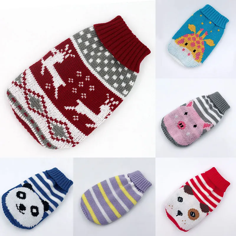 

Christmas Cartoon Dog Clothes Warm Cat Sweater For Small Dogs Sweater Pet Clothing Coat Knitting Crochet Cloth Jersey Perro