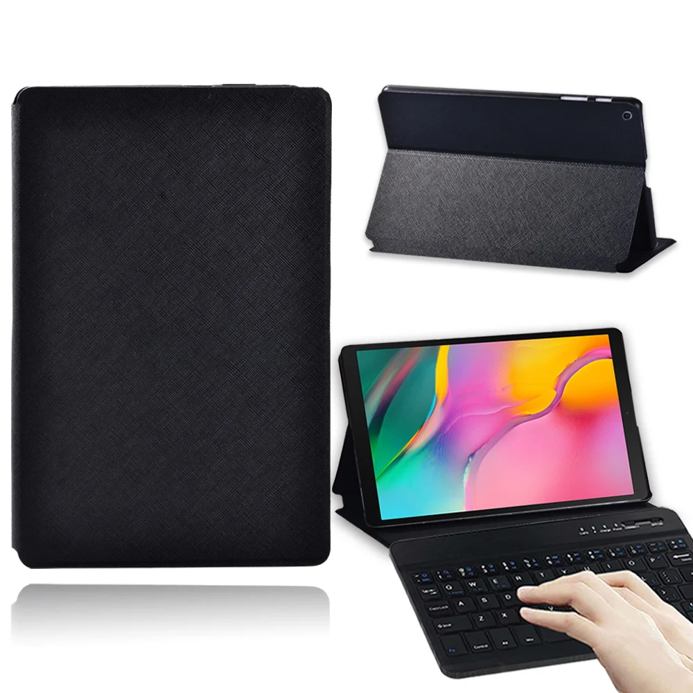 

Tablet Case for Samsung Galaxy Tab A 10.1 T510/T515 Shockproof Cover Case + Wireless Bluetooth Keyboard + Free Stylus