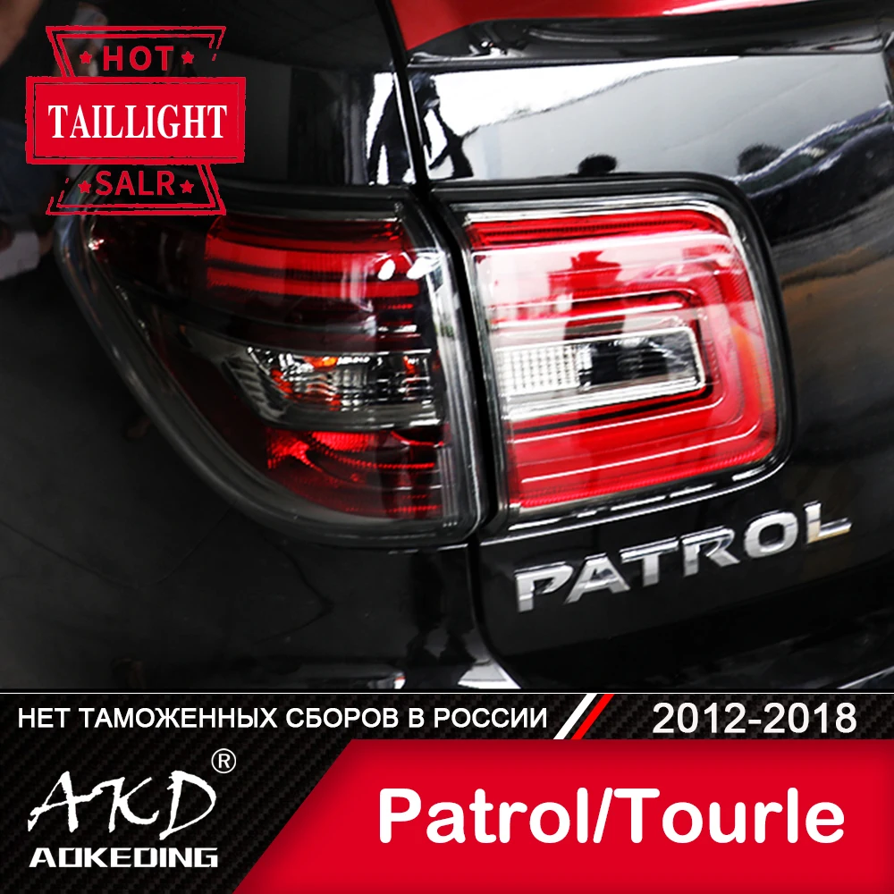 

For Car Nissan Patrol Y62 Tail Lamp 2012-2018 LED Fog Lights Day Running Light DRL Tuning Car Accessories Tourle Tail Lights