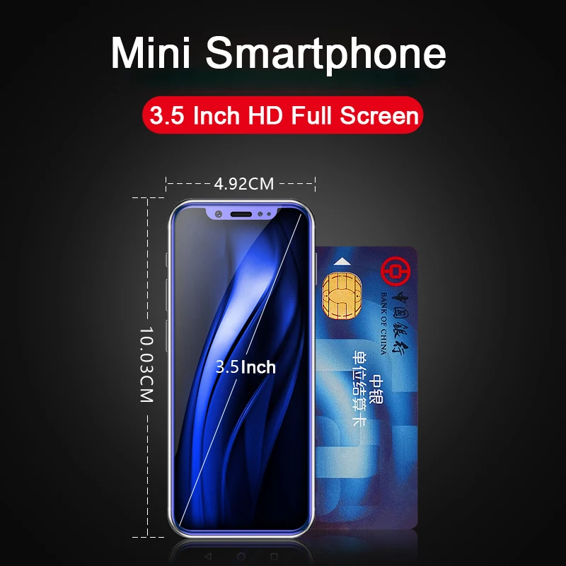 Поддержка Google play MTK6580 четырехъядерный android 8 1 3g смартфон 3 5 &quotмаленький мини